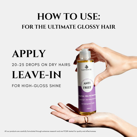 Best Anti Frizz Hair Oil | Smooth, Shiny & Silky Hair