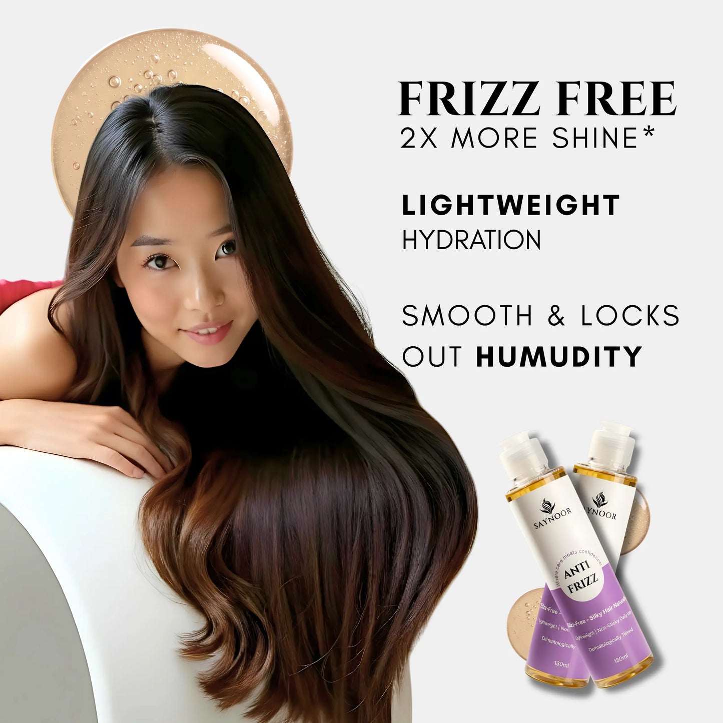 Best Anti Frizz Hair Oil | Smooth, Shiny & Silky Hair