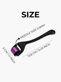 Derma Roller with 540-Pin Micro-Needle - Facial and Head roller for Wrinkles, Hair Growth & Deep Oil Absorption - image 2