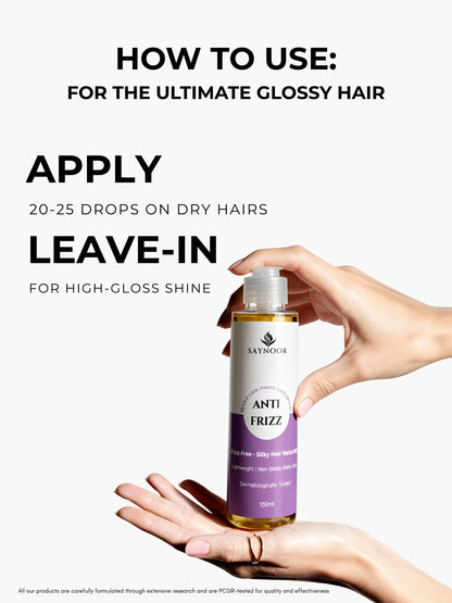 Best Anti Frizz Hair Oil | Smooth, Shiny & Silky Hair