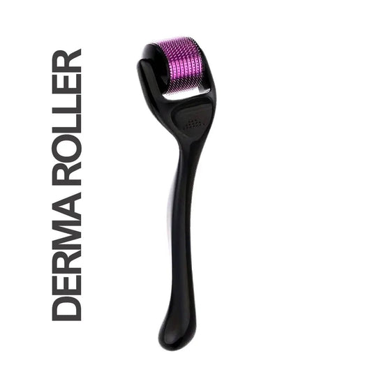 Derma Roller with 540-Pin Micro-Needle - Facial and Head roller for Wrinkles, Hair Growth & Deep Oil Absorption